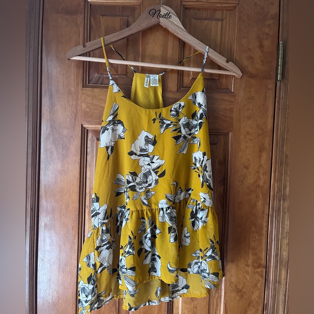Floral Mustard Tank